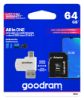  Зображення Картка пам'ятi GOODRAM 64Gb (class10) UHS I + Adapter + CardReader 